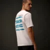 Metropolis Series kortärmad T-shirt i merceriserad jersey med tryck