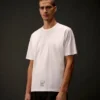 Metropolis Series kortärmad T-shirt i merceriserad jersey med tryck