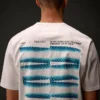 Metropolis Series kortärmad T-shirt i merceriserad jersey med tryck