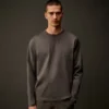 Metropolis Series: Långärmad T-shirt i merceriserad jersey