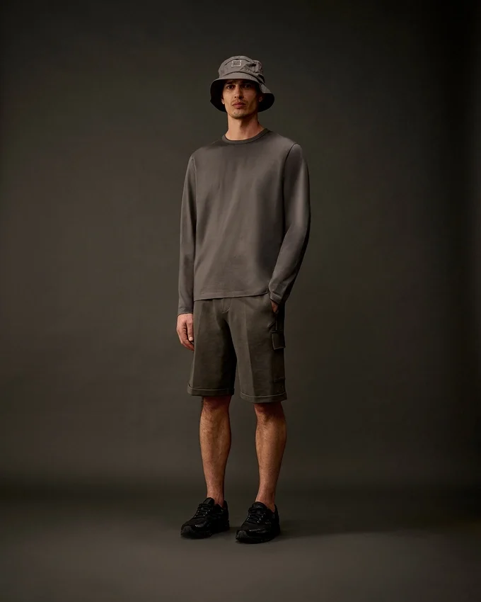 Metropolis Series: Långärmad T-shirt i merceriserad jersey