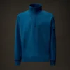 Metropolis Series: Stretchfleece-Sweatshirt med halv dragkedja