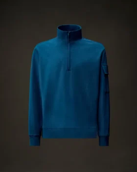 Metropolis Series: Stretchfleece-Sweatshirt med halv dragkedja