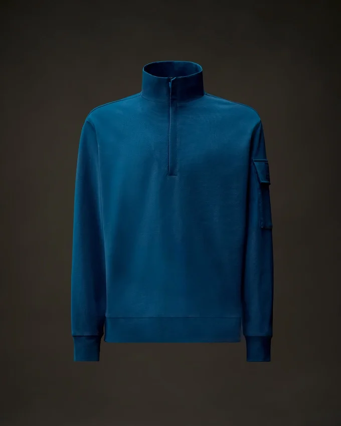 Metropolis Series: Stretchfleece-Sweatshirt med halv dragkedja