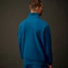 Metropolis Series: Stretchfleece-Sweatshirt med halv dragkedja