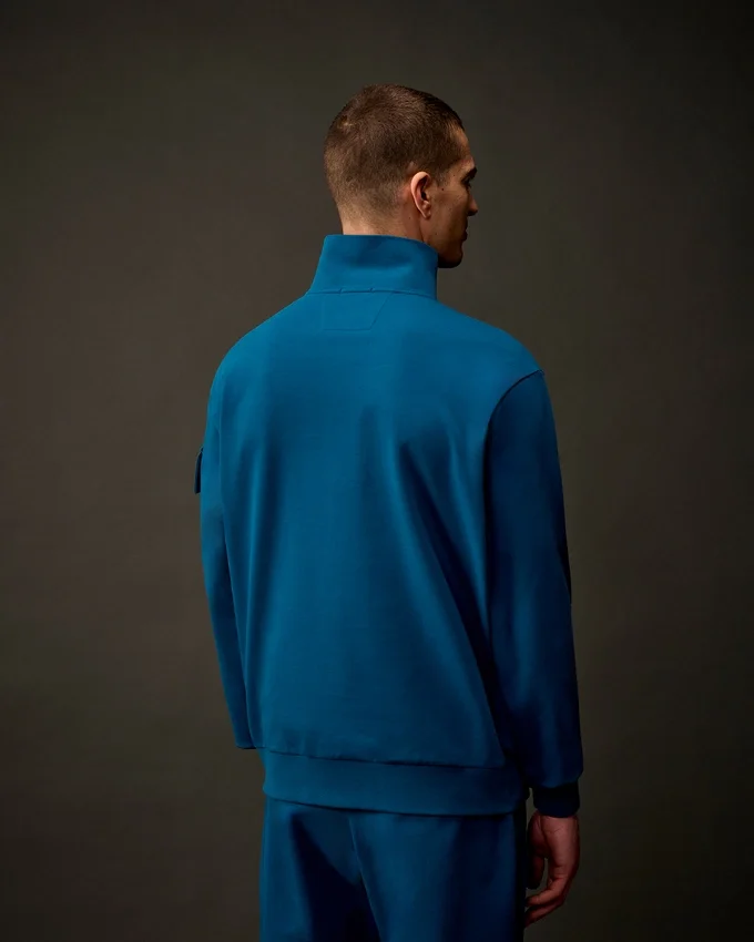 Metropolis Series: Stretchfleece-Sweatshirt med halv dragkedja