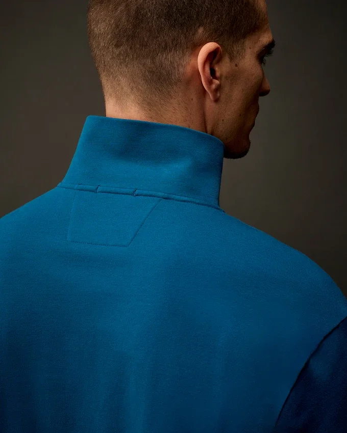 Metropolis Series: Stretchfleece-Sweatshirt med halv dragkedja