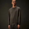 Metropolis Series: Sweatshirt i stretchfleece med rund hals