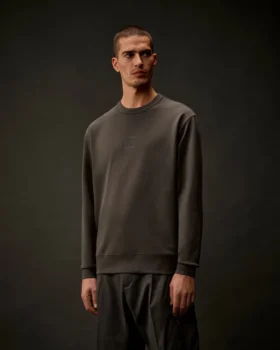 Metropolis Series: Sweatshirt i stretchfleece med rund hals