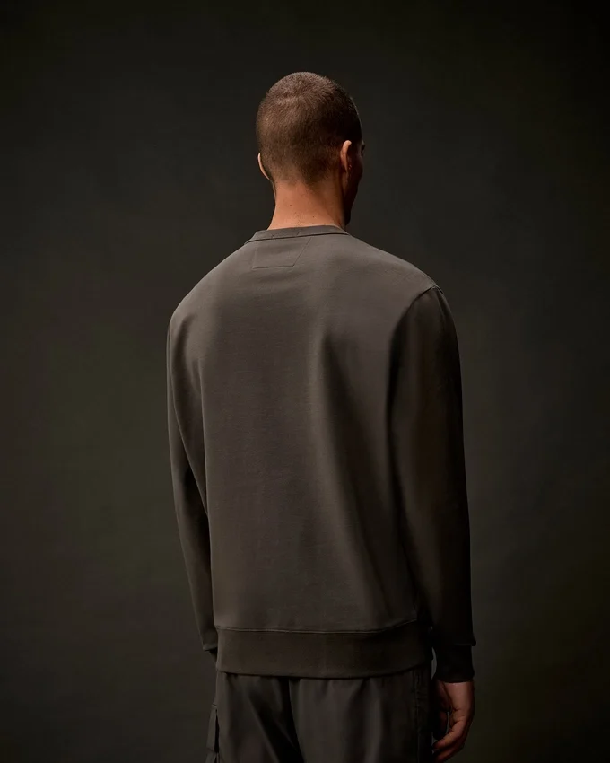 Metropolis Series: Sweatshirt i stretchfleece med rund hals