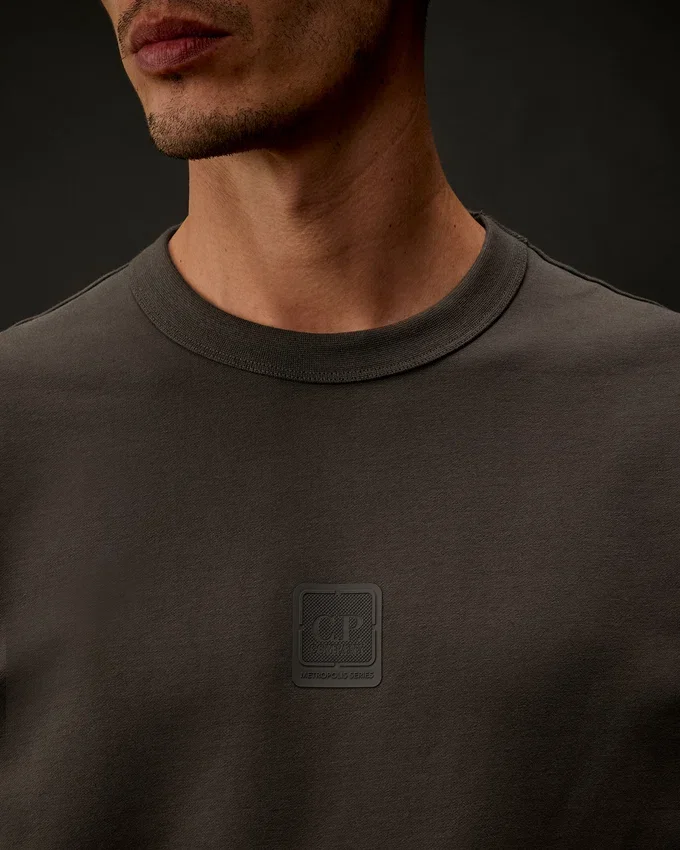Metropolis Series: Sweatshirt i stretchfleece med rund hals