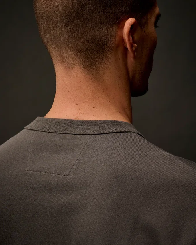 Metropolis Series: Sweatshirt i stretchfleece med rund hals