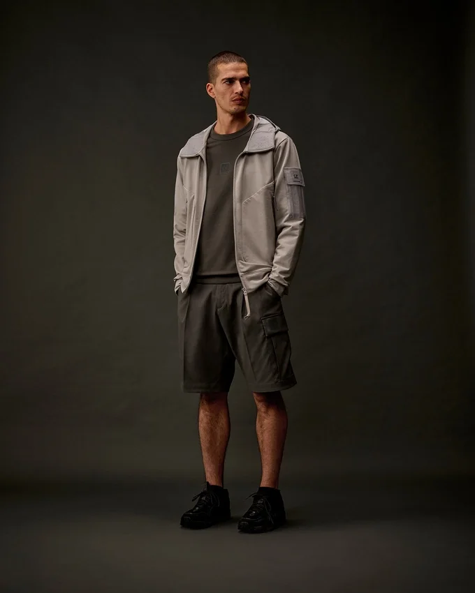 Metropolis Series: Sweatshirt i stretchfleece med rund hals