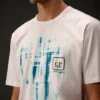 Metropolis Series: T-shirt i merceriserad jersey med korta ärmar och grafiskt tryckt logotyp