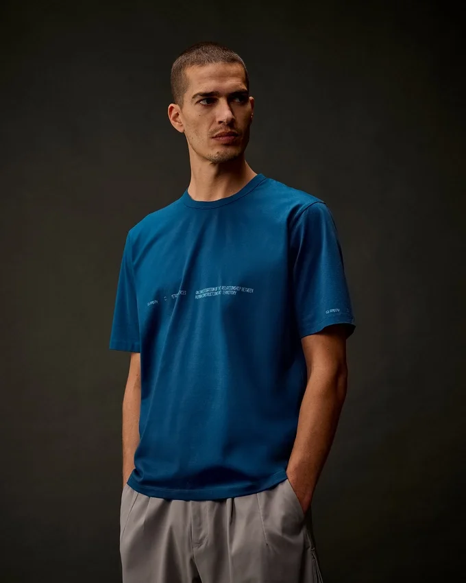 Metropolis Series: T-shirt med korta ärmar i merceriserad jersey