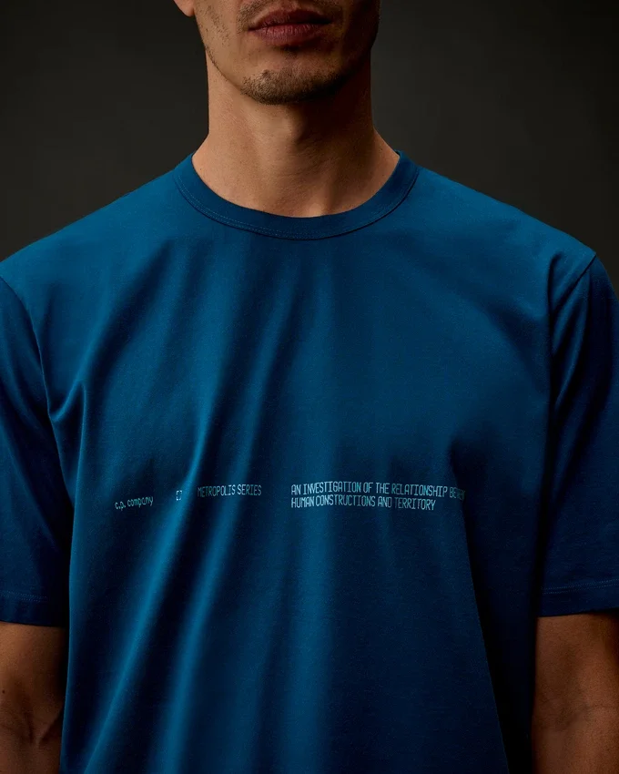 Metropolis Series: T-shirt med korta ärmar i merceriserad jersey