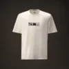 Metropolis Series: T-shirt med korta ärmar i merceriserad jersey och broderi på ryggen