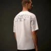 Metropolis Series: T-shirt med korta ärmar i merceriserad jersey och broderi på ryggen