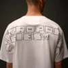 Metropolis Series: T-shirt med korta ärmar i merceriserad jersey och broderi på ryggen