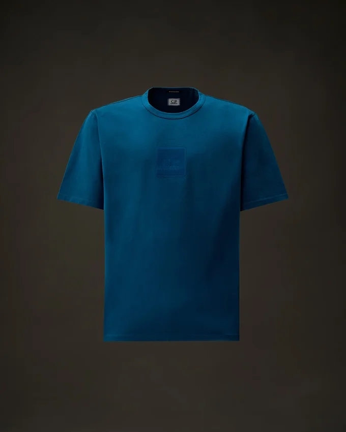 Metropolis Series T-shirt med korta ärmar i merceriserad jersey och gummerad logotyp