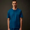 Metropolis Series T-shirt med korta ärmar i merceriserad jersey och gummerad logotyp