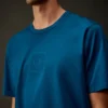Metropolis Series T-shirt med korta ärmar i merceriserad jersey och gummerad logotyp