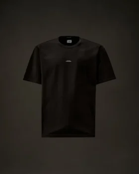 Metropolis Series: T-shirt med korta ärmar i merceriserad jersey och logotyp på bröstet