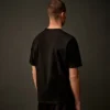 Metropolis Series: T-shirt med korta ärmar i merceriserad jersey och logotyp på bröstet