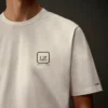 Metropolis Series: T-shirt med korta ärmar i merceriserad jersey och tryckt grafisk motiv