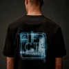 Metropolis Series: T-shirt med korta ärmar i merceriserad jersey och tryckt logotyp