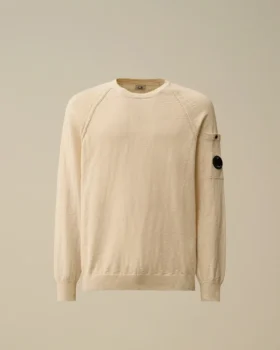Raglan-tröja med rund hals i bomull/nylon