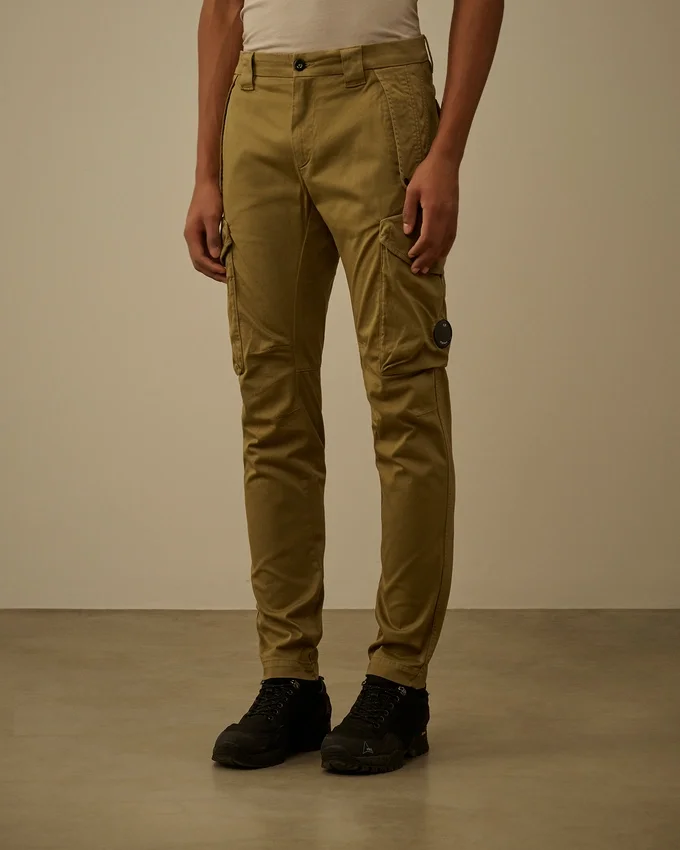 Stretch-satin, ergonomiska rundade fickor, Lens-byxor
