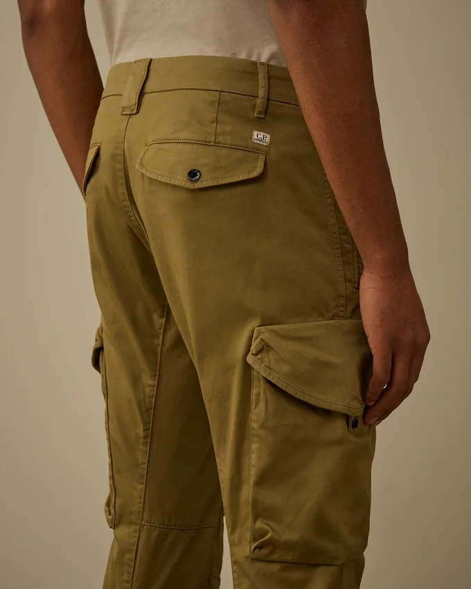 Stretch-satin, ergonomiska rundade fickor, Lens-byxor