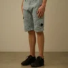 Stretch-satängshorts med cargo-länsar