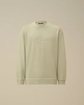 Sweatshirt i kammad jersey 10/2 med boxig mockneck