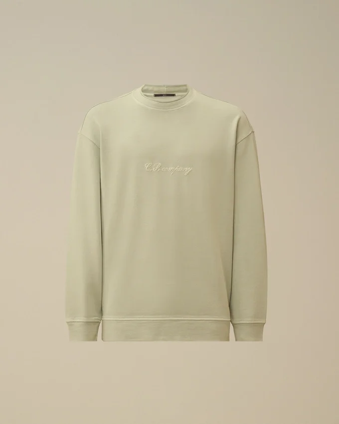 Sweatshirt i kammad jersey 10/2 med boxig mockneck