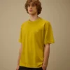 T-shirt i 20/1 jersey med pläterat logo