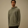 Tjock piqué-Sweatshirt med huva