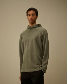 Tjock piqué-Sweatshirt med huva