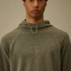 Tjock piqué-Sweatshirt med huva