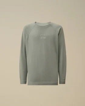 Tjock piqué-Sweatshirt med pigmentfärgning och hög krage