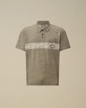 Tryckt jersey 20/1 kortärmad logopolo