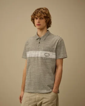 Tryckt jersey 20/1 kortärmad logopolo