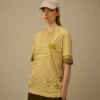 Tryckt jersey-skjorta med kort ärm och logotyp i 20/1