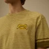 Tryckt jersey-skjorta med kort ärm och logotyp i 20/1