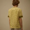 Tryckt jersey-skjorta med kort ärm och logotyp i 20/1