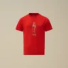 U16 bomullsjersey 30/1 kortärmad T-shirt med logotyp