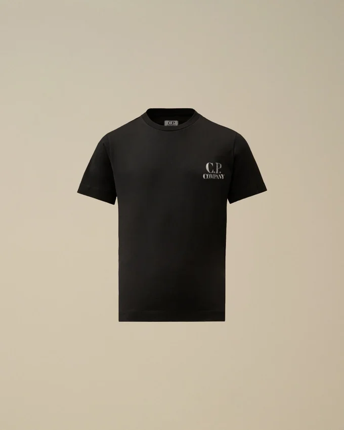 U16 bomullsjersey 30/1 kortärmad T-shirt med logotyp