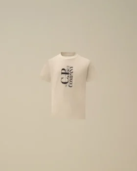 U16 bomullsjersey 30/1 kortärmad T-shirt med logotyp
