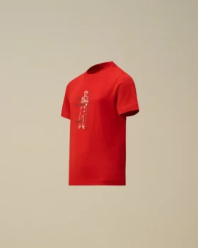 U16 bomullsjersey 30/1 kortärmad T-shirt med logotyp